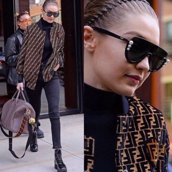 FENDI 0296S 807 BLACK -PEARL SUNGLASSES - Picture 6 of 6